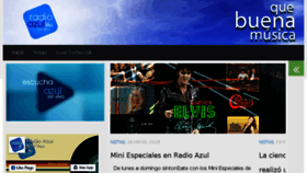 What Radioazul.cl website looked like in 2018 (5 years ago)