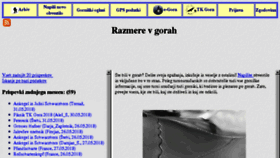 What Razmere.turni-klub-gora.si website looked like in 2018 (7 years ago)