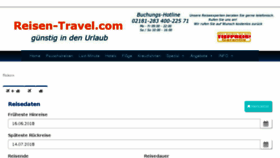What Reisen-travel.eu website looked like in 2018 (7 years ago)