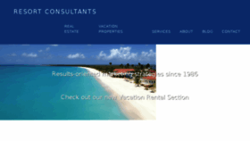 What Resortconsultants.com website looked like in 2018 (5 years ago)