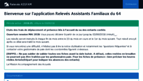 What Releves-assfam.le64.fr website looked like in 2018 (5 years ago)