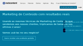 What Rockcontent.com.br website looked like in 2018 (6 years ago)