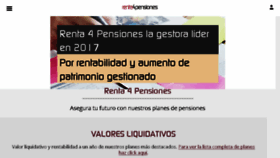 What Renta4pensiones.com website looked like in 2018 (5 years ago)