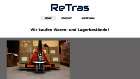What Retras.de website looked like in 2018 (5 years ago)