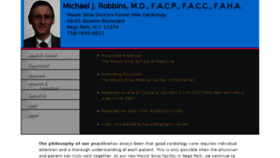 What Robbinscardiology.com website looked like in 2018 (6 years ago)