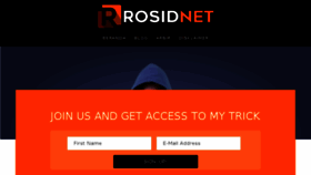 What Rosid.net website looked like in 2018 (5 years ago)