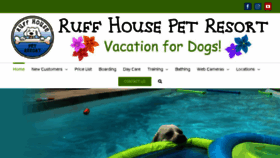 What Ruffhousepetresort.com website looked like in 2018 (5 years ago)