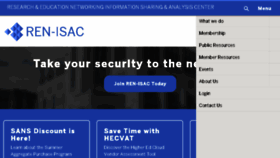 What Ren-isac.net website looked like in 2018 (5 years ago)