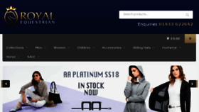 What Royalequestrian.co.uk website looked like in 2018 (7 years ago)