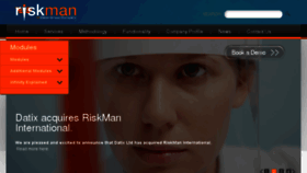 What Riskman.net.au website looked like in 2018 (6 years ago)