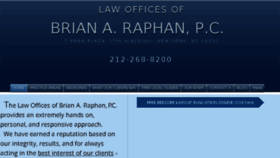 What Raphanlaw.com website looked like in 2018 (5 years ago)
