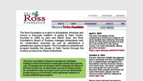 What Rossfoundation.us website looked like in 2018 (5 years ago)