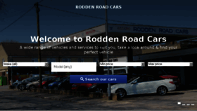 What Roddenroadcars.co.uk website looked like in 2018 (5 years ago)