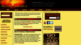 What Repentamerica.com website looked like in 2018 (6 years ago)