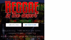 What Reggaeinthedesert.com website looked like in 2018 (6 years ago)