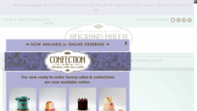 What Rosalindmillercakes.com website looked like in 2018 (5 years ago)