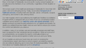 What Riverviewhospital.org website looked like in 2018 (7 years ago)