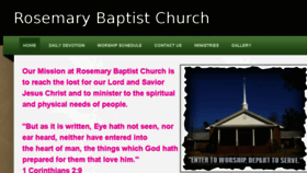 What Rosemarybaptistchurch.com website looked like in 2018 (5 years ago)