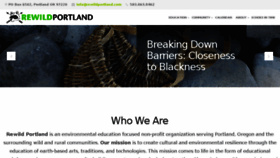 What Rewildportland.com website looked like in 2018 (5 years ago)