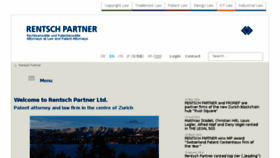 What Rentschpartner.ch website looked like in 2018 (5 years ago)