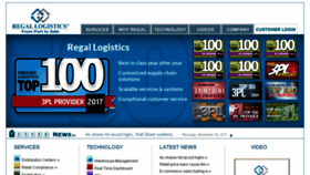 What Regallogistics.com website looked like in 2018 (5 years ago)