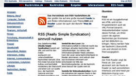 What Rss-nachrichten.de website looked like in 2018 (5 years ago)