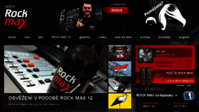 What Rockmax.cz website looked like in 2018 (5 years ago)