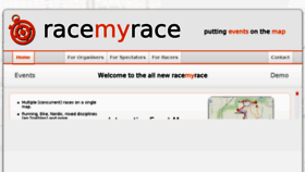 What Racemyrace.com website looked like in 2018 (5 years ago)