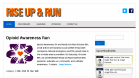 What Riseupandrun.com website looked like in 2018 (5 years ago)