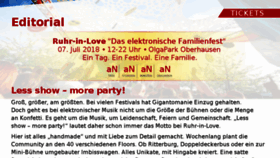 What Ruhr-in-love.de website looked like in 2018 (5 years ago)