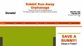 What Rabbitrunaway.org.au website looked like in 2018 (5 years ago)