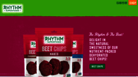 What Rhythmsuperfoods.com website looked like in 2018 (5 years ago)