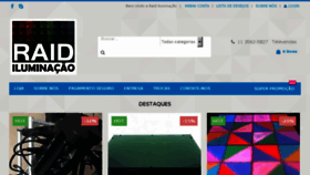 What Raidiluminacao.com.br website looked like in 2018 (5 years ago)