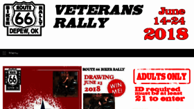 What Route66bikerrally.com website looked like in 2018 (5 years ago)