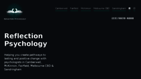 What Reflectionpsychology.com.au website looked like in 2018 (5 years ago)