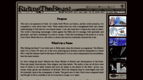What Ridingthebeast.com website looked like in 2018 (5 years ago)