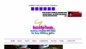 What Rockabyeparents.com website looked like in 2018 (5 years ago)