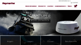 What Raymarine.de website looked like in 2018 (5 years ago)