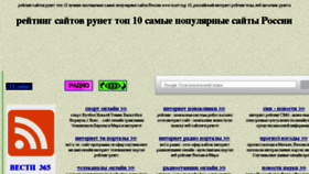 What Runet.puler.ru website looked like in 2018 (7 years ago)