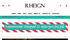 What Rheign.com website looked like in 2018 (5 years ago)