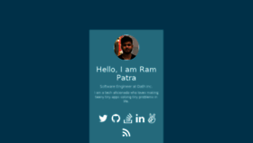 What Ramswaroop.me website looked like in 2018 (5 years ago)