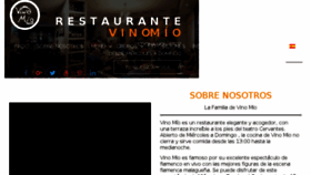 What Restaurantevinomio.es website looked like in 2018 (5 years ago)