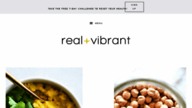 What Realandvibrant.com website looked like in 2018 (5 years ago)