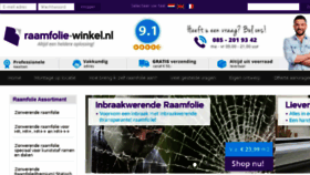 What Raamfolie-winkel.nl website looked like in 2018 (5 years ago)