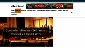 What Ribeiraosul.com.br website looked like in 2018 (5 years ago)