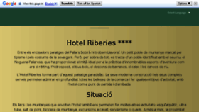 What Riberies.cat website looked like in 2018 (5 years ago)