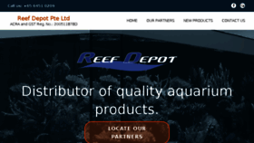 What Reefdepot.com.sg website looked like in 2018 (5 years ago)