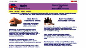 What Rain-translators.com website looked like in 2018 (5 years ago)