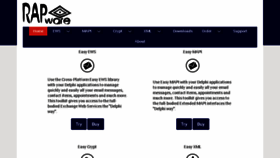 What Rapware.com website looked like in 2018 (5 years ago)