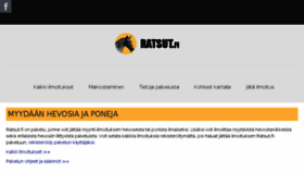 What Ratsut.fi website looked like in 2018 (5 years ago)